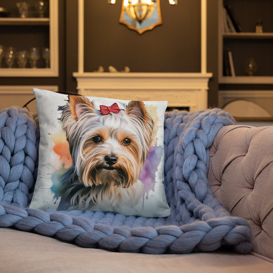 Biewer Terrier Colorful Pillow Basic