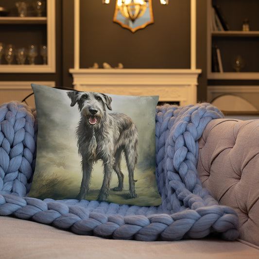 Irish Wolfhound Colorful Pillow Basic