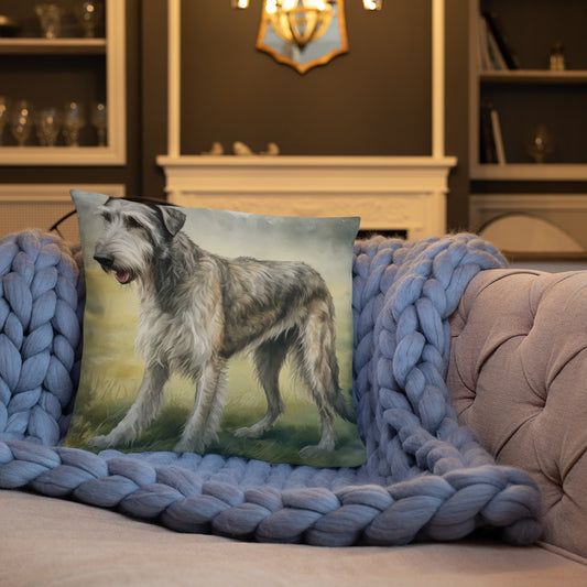 Irish Wolfhound Colorful  Pillow Basic