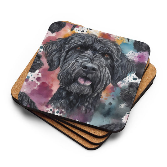 Black Russian Terrier - Cork-back coaster