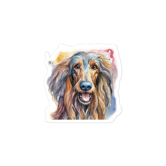 Afghan Hound Colorful Stickers