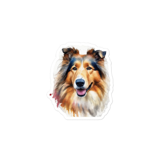 Rough Collie Bubble-free stickers
