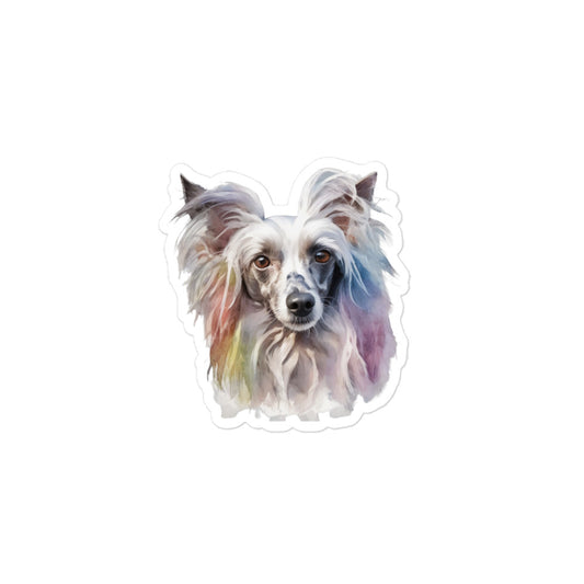 Chinese Crested Bubble-free stickers