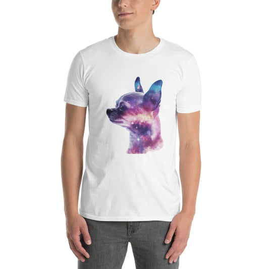 Chihuahua Double-Exposure Galaxy T-shirt