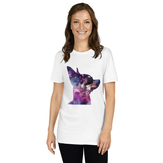 Chihuahua Double-Exposure Galaxy T-Shirt