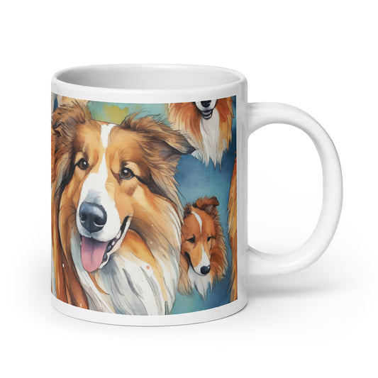 Rough Collie Colorful Mug
