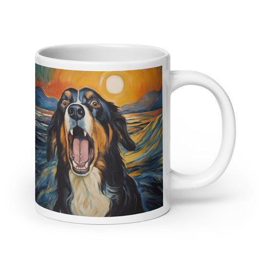 Bernese Mountain Dog The Scream Mug