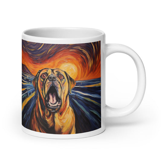 Bullmastiff The Scream Mug