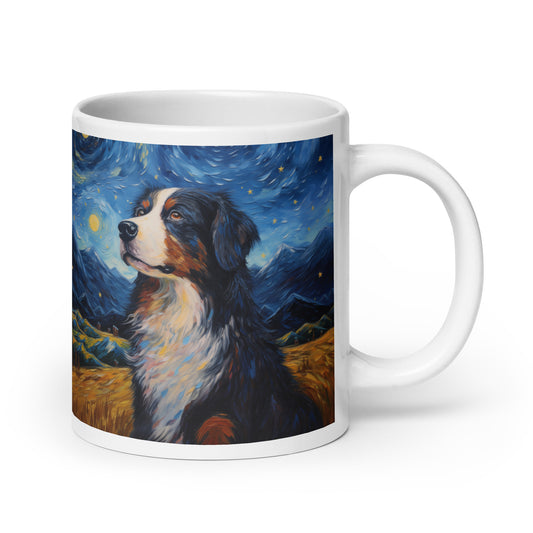 Bernese Mountain Dog A Starry Night Mug