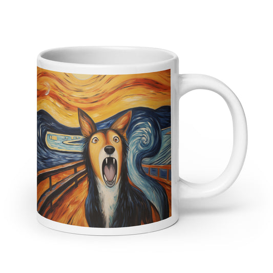 Rough Collie The Scream Mug
