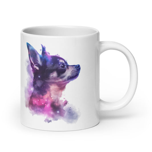 Chihuahua Double Exposure Galaxy Mug