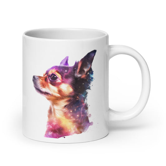 Chihuahua Double Exposure Galaxy Mug